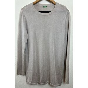 VTG United Colors‎ of Benetton Italy Women's Large Sweater Classic Tan Gold